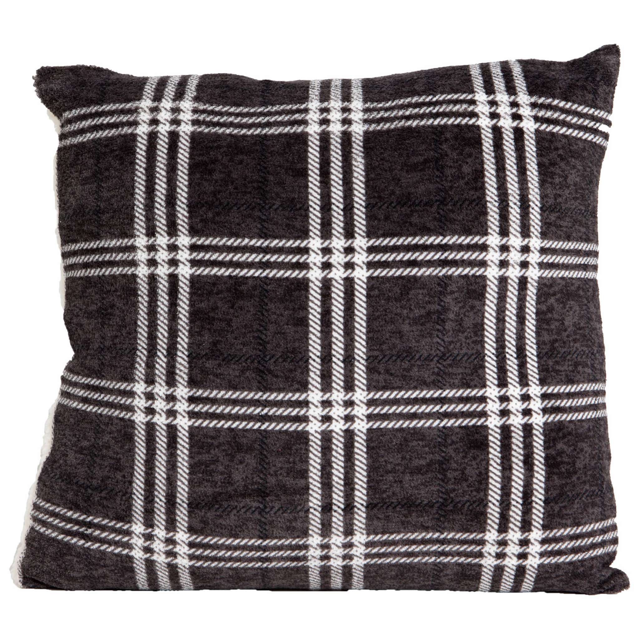 Rutig Sherpa kuddfodral