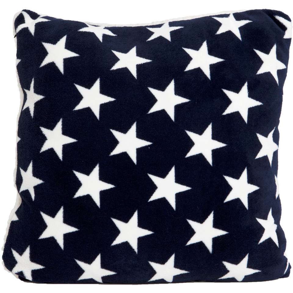 Sherpa kuddfodral med stjärnor