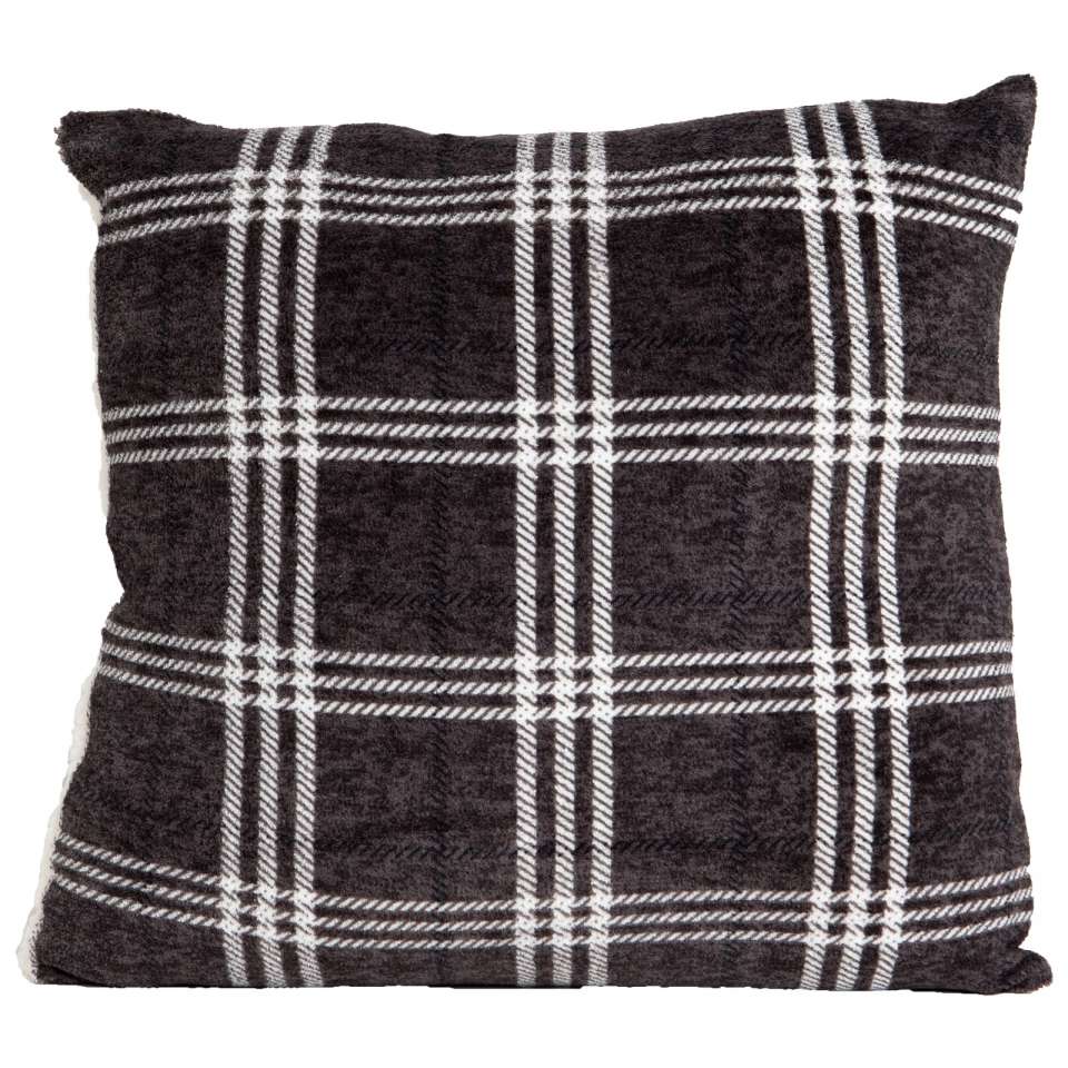 Rutig Sherpa kuddfodral