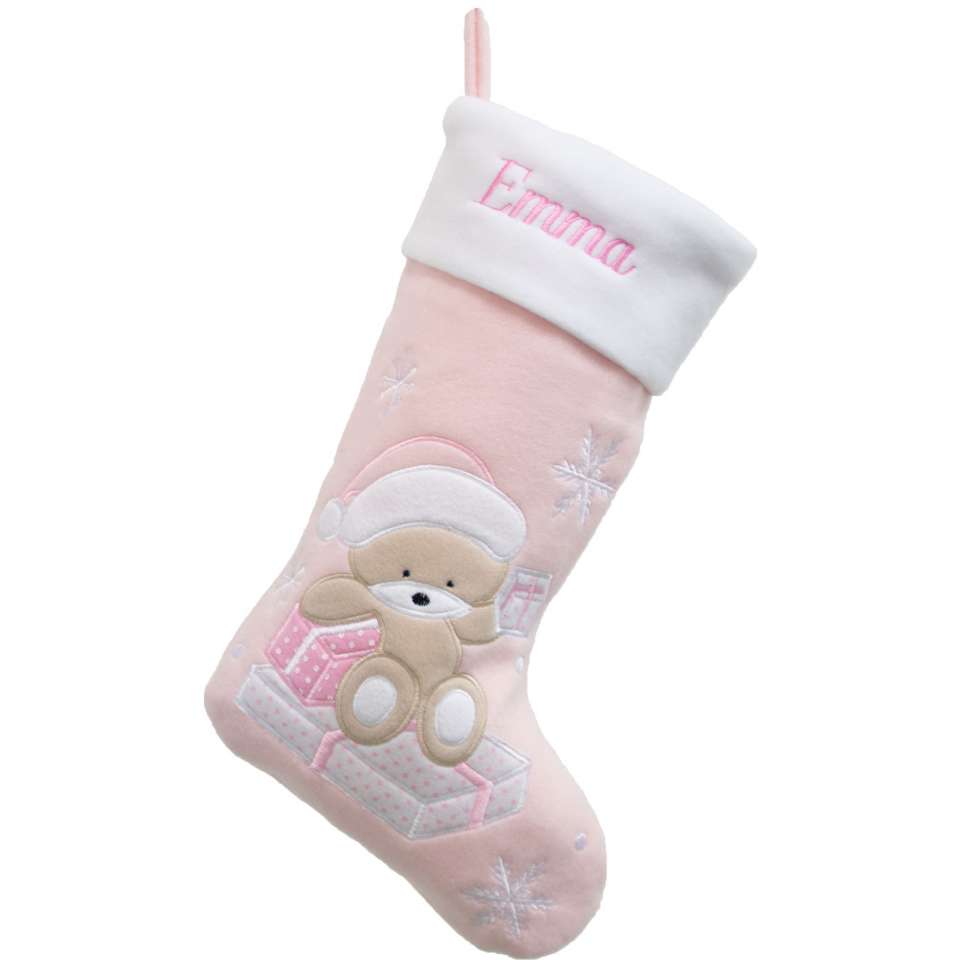 Julstrumpa Premium, Baby, Ljus Rosa