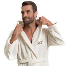 Mjuk och lyxig badrock med huva